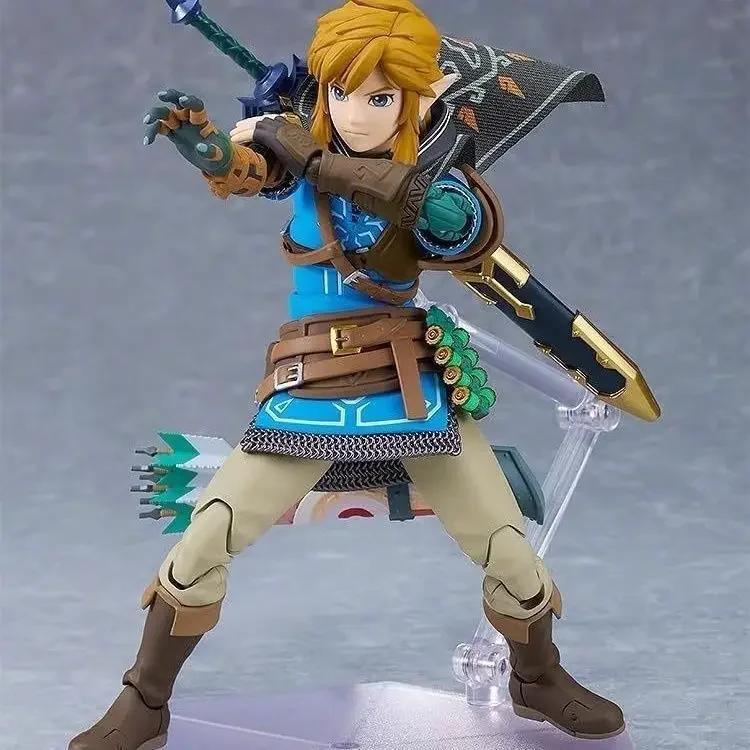 Figma 626 Link Figur The Legend Of Zelda Tears Of The Kingdom Figurer Breath Of The Wild Anime Figurin GK Samlinger Modell
