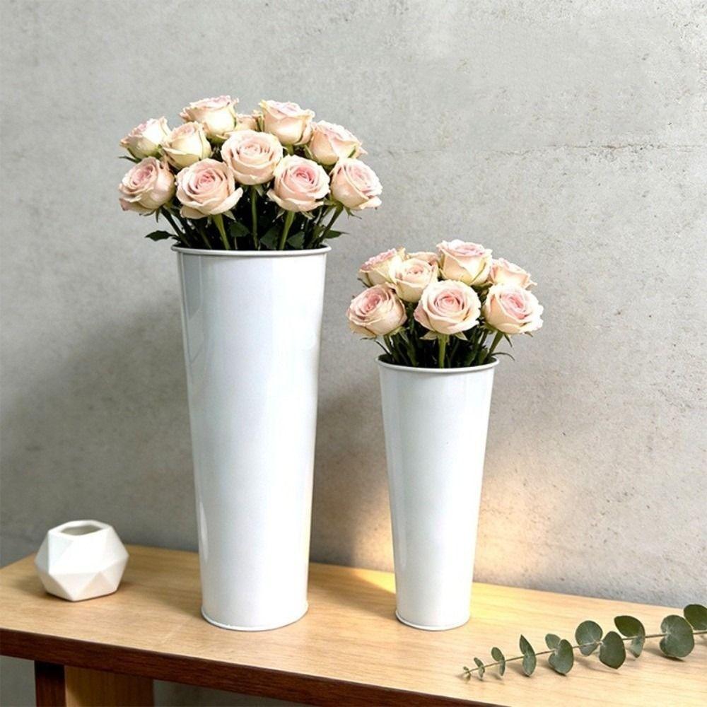 Waterproof Flower Bucket Flower Coating Galvanized Watergrass Cultivation Bucket Rust-Resistant Flower Arrangement Bucket