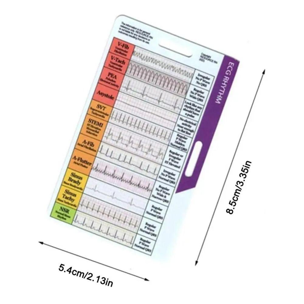 Precision Measurement Ecg/ekg Rhythm Pocket Card Measuring EKG Caliper  Household Tool