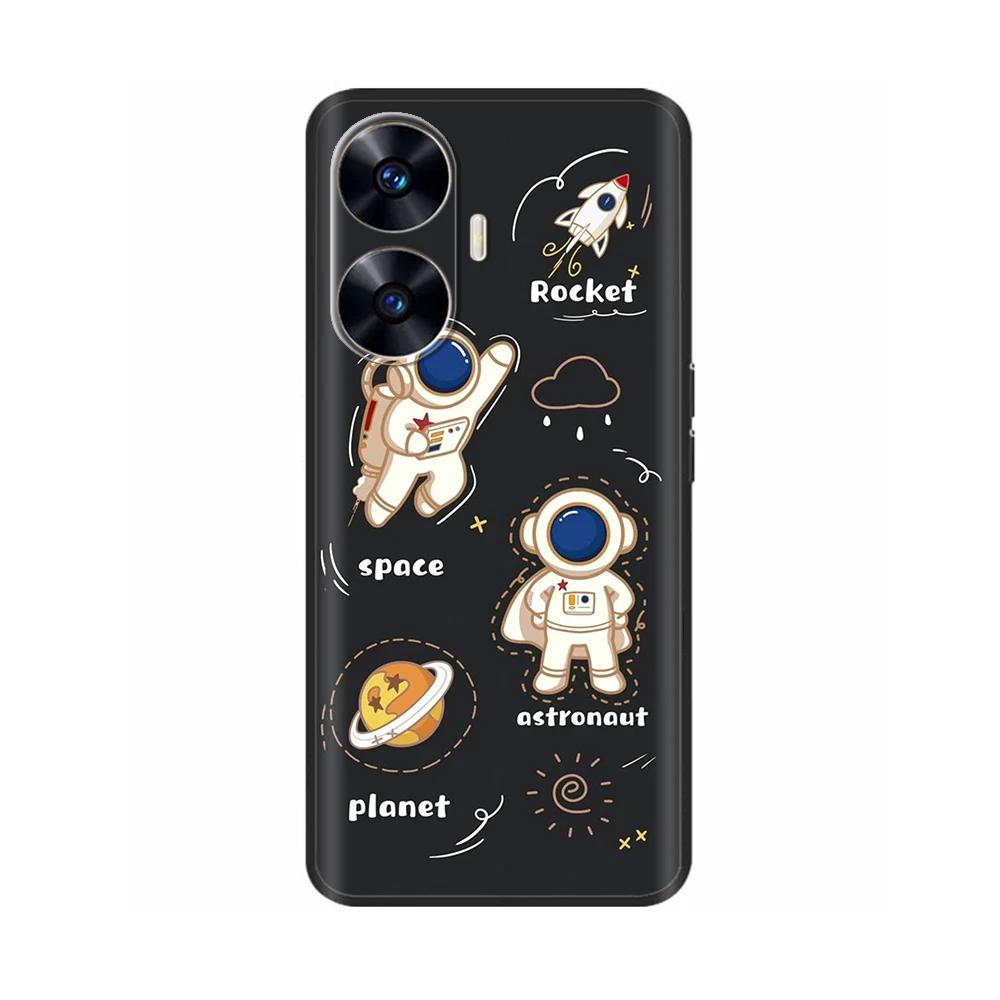 Θήκη Κινητού Για Realme C55 Μόδα Μαλακή Υγρή Σιλικόνη Πλήρης Προστασία Πίσω Κάλυμμα Για Realme Narzo N55 Θήκη C 55 RMX3710 Fundas