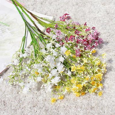Artificial Flower Gypsophila Festival Party Wedding Bride Bouquet Outdoor Garden Garland Home Room Table Handmade Diy Gift Decor
