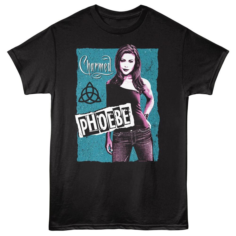 Charmed Fantasy Drama TV Show Phoebe Teal Contrast Photo Men s T Shirt L