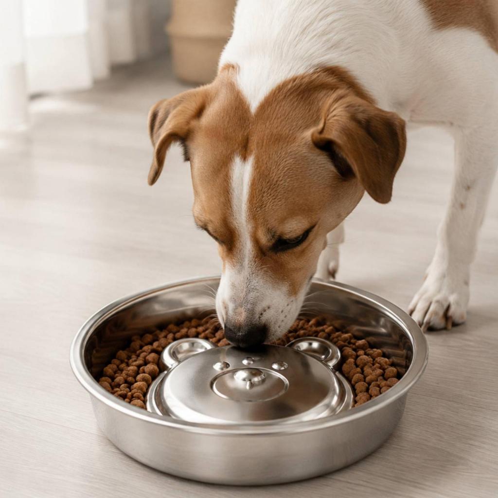 Easy To Wipe Clean Slow Feeder Dog Bowl Low-Height Slow-Feed with