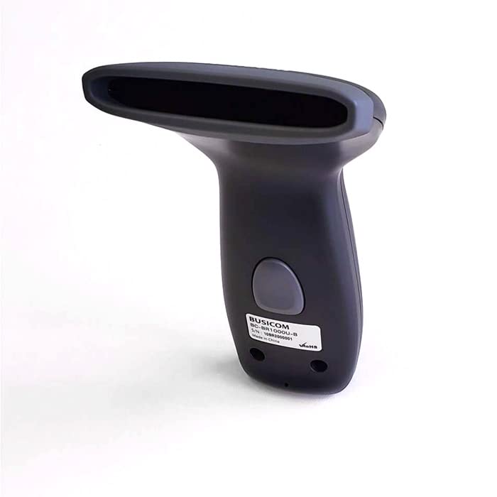 BUSICOM Low-Power Barcode Reader, 1D, USB 1.7m Type-C, Black, LCD Screen Reading, GS1 DataBar Compatible, Barcode Scanner, Japanese Instruction Manual