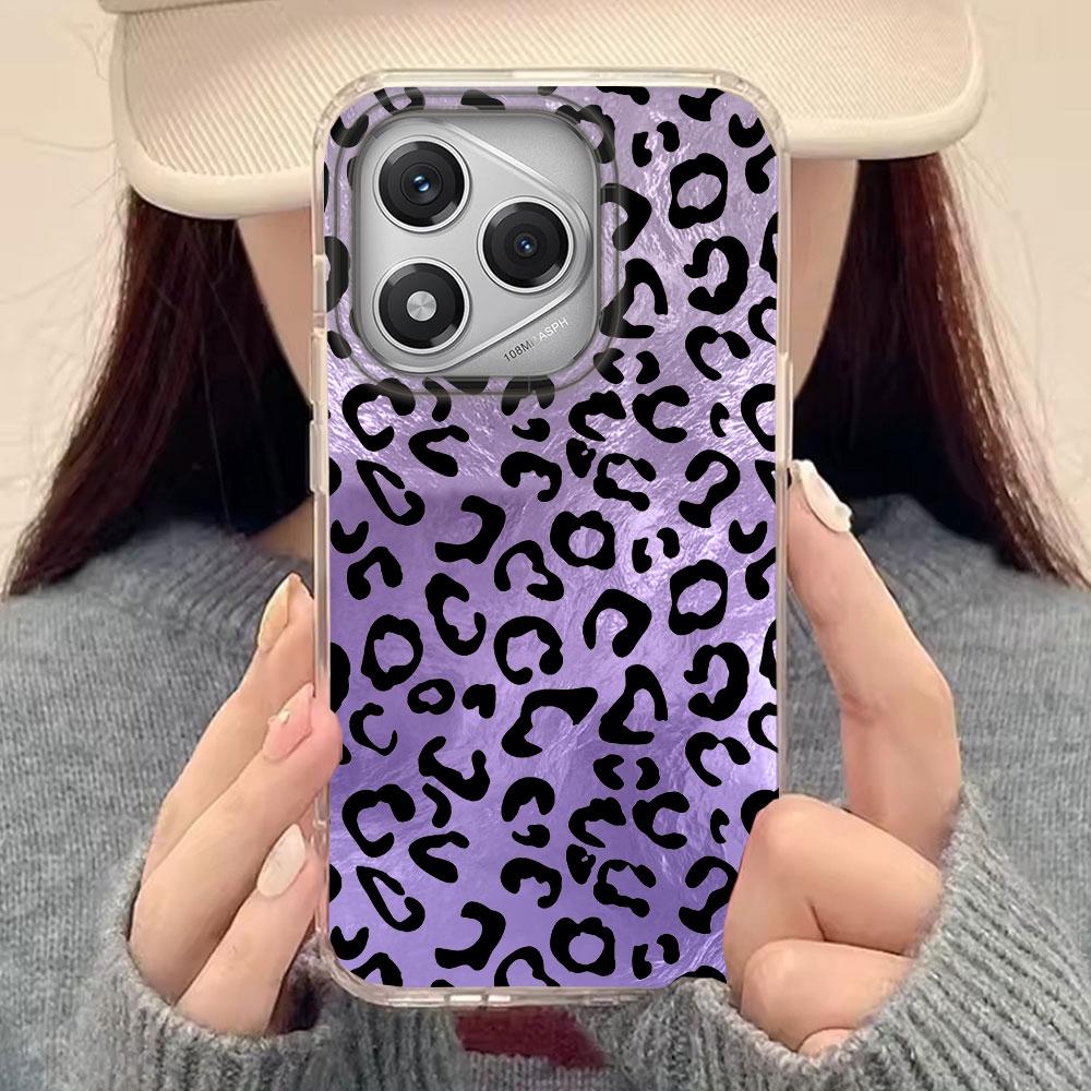 Blue Background Leopard Phone Case for Honor 400 200 90 Smart Pro Magic7 6 5 70 Lite X9a X9c X9b X8b X8a X8c X7c X7b X6c Cover