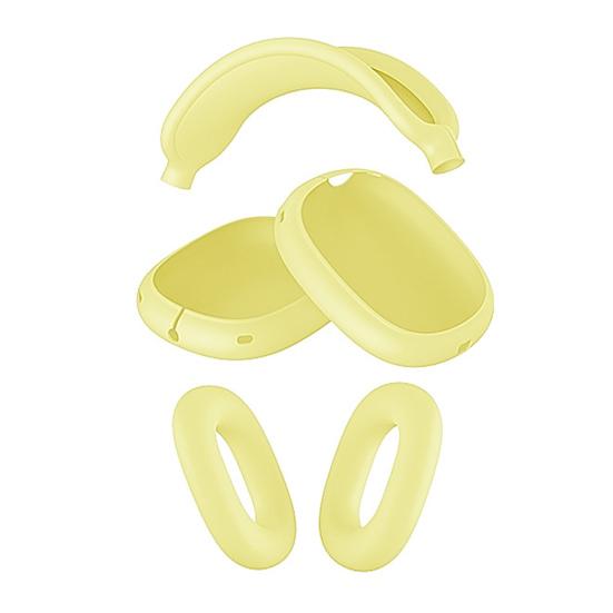 Kopfhörerhülle für AirPods Max Vollständige Schutzhülle Weiche Silikonhülle Kratzfest & Schweißbeständig Präzise Aussparungen Ohrpolster Kopfbügel Schutz