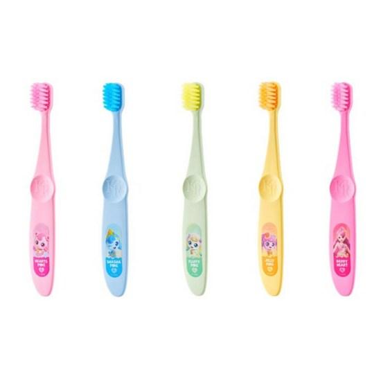 Kent Royale Sweet and Sour Catch Tiniping Season 4 Ultra-Fine Bristle Kids Toothbrush, Fossil Ping, 12 Pieces, 1 Piece, a popular character in Korea