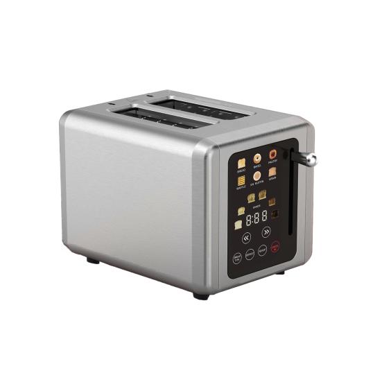 Bread Machine 6 Shade Settings Easy To Clean Digital Timer Toaster with Sound Function Smart Extra Wide Slots Toaster