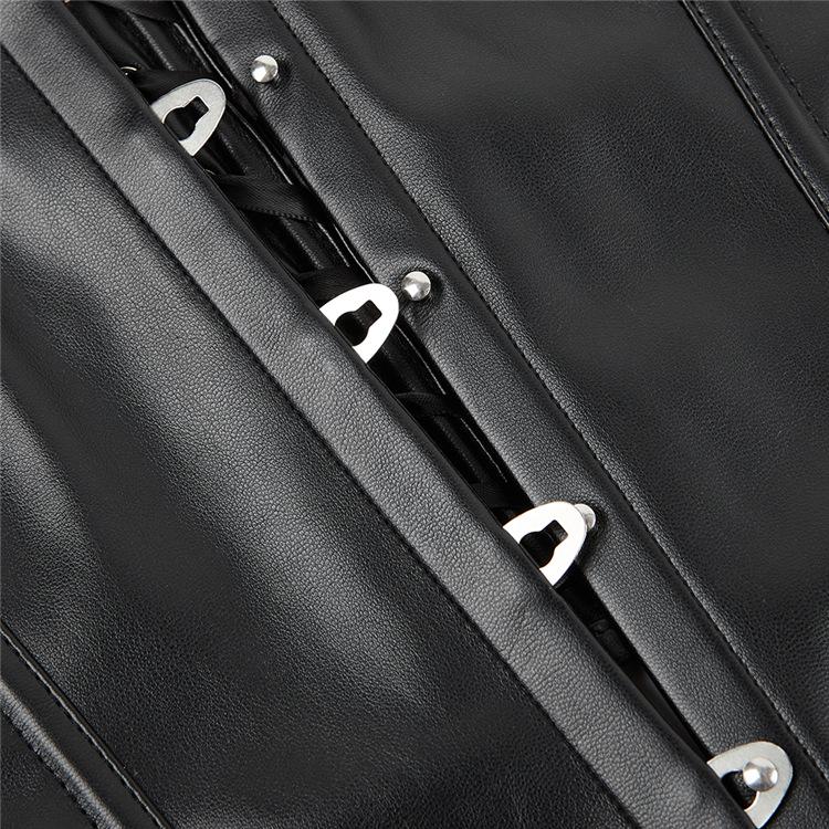 Leather Camisole Corset with Body Shaping and Abdomen Control