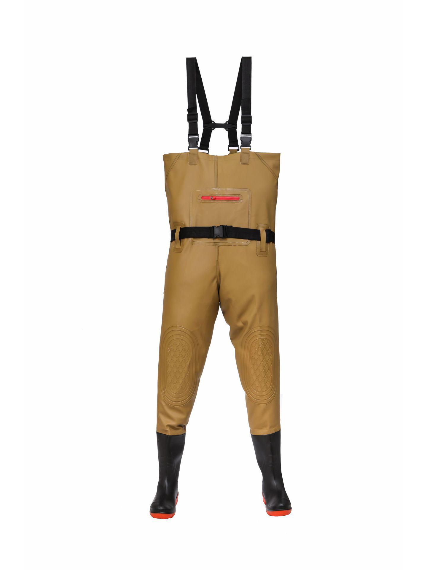 

Водонепроникні, зносостійкі брюки з інтегрованими черевиками B, 41 жовтий