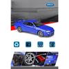 WELLY 1/24 Nissan Skyline GT-R R34 Alloy Scale Model Car Model Diecast Metal Static Collection Children Toy Car Vehicles Gifts