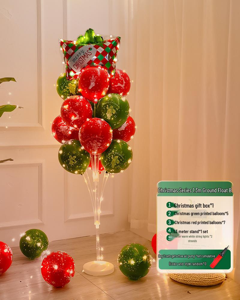 Christmas Luminous Balloon Decorations for Trees, Tables, and Window Displays