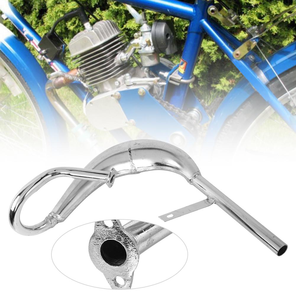 Stainless Steel Muffler Exhaust Pipe A essory for 50 60 80 Two-stroke Engine(black )