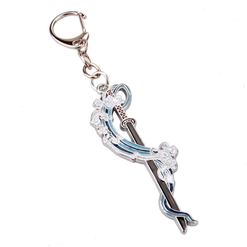 Demon Slayer Tanjiro & Shinobu Nyckelring Hänge – 9 Pelare Svärd Tillbehör