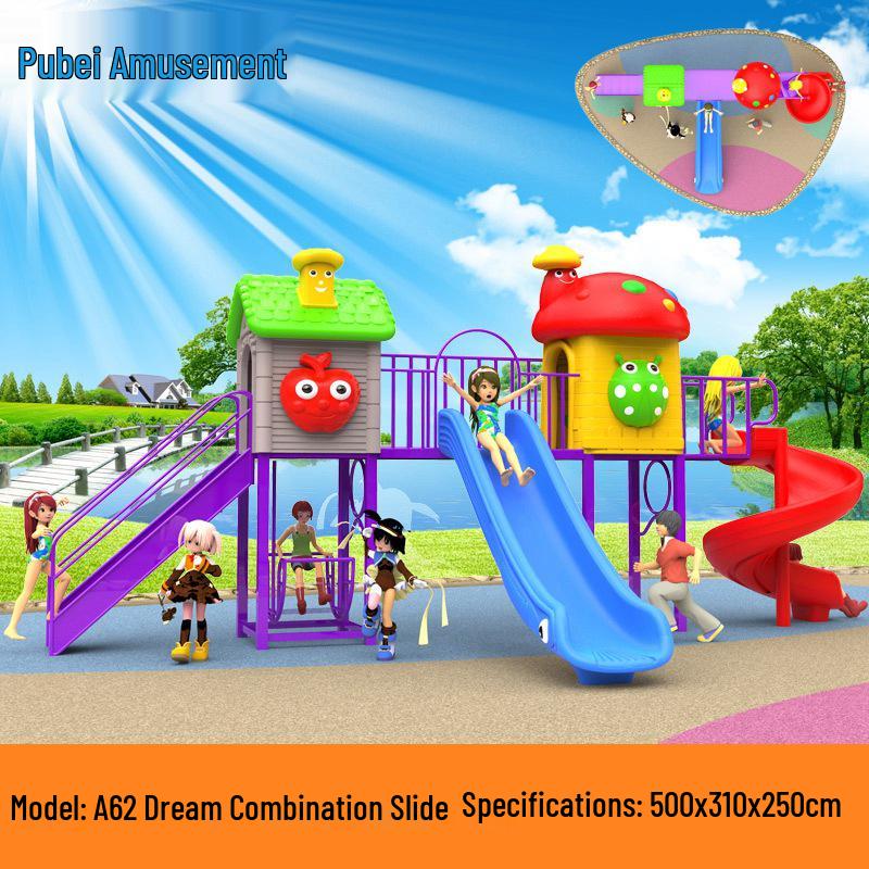 Adjustable Children's Plastic Square Table for Study & Dining