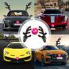 Christmas Car Exterior Decor Reindeer Antlers With Led Lights Reindeer Antler Car Decoration Kit Car Luminous Festival Decor