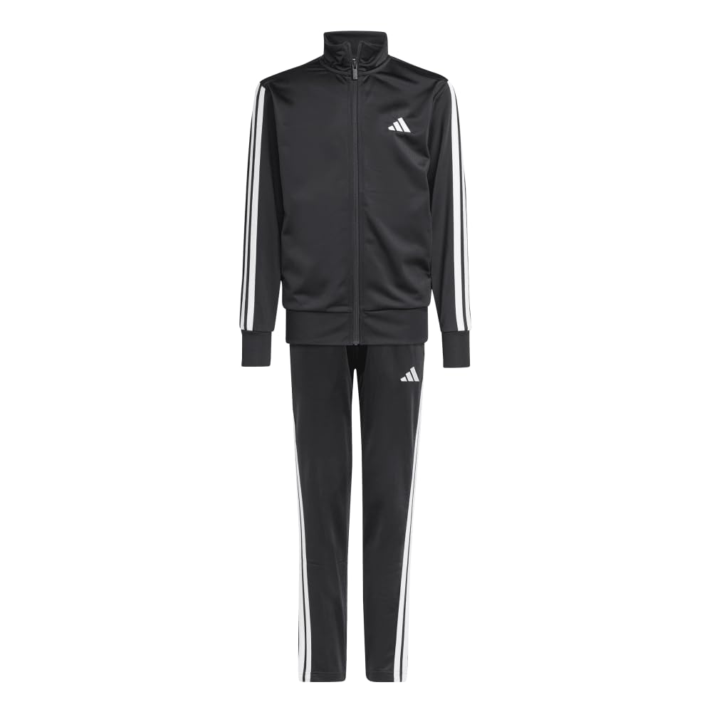 Adidas Tracksuit Set for J150 Kids' Boys, Top Black/White, Bottom Black/White (JD6502)