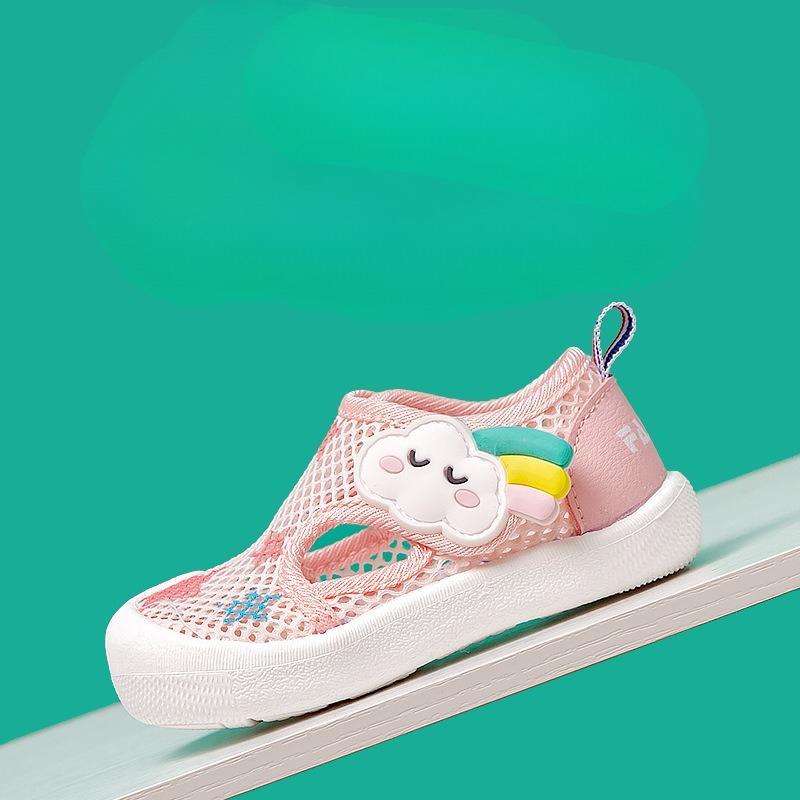Boys' Shoes with Cartoon Patterns and Anti-slip Design, Girls' Shoes with Breathability Feature