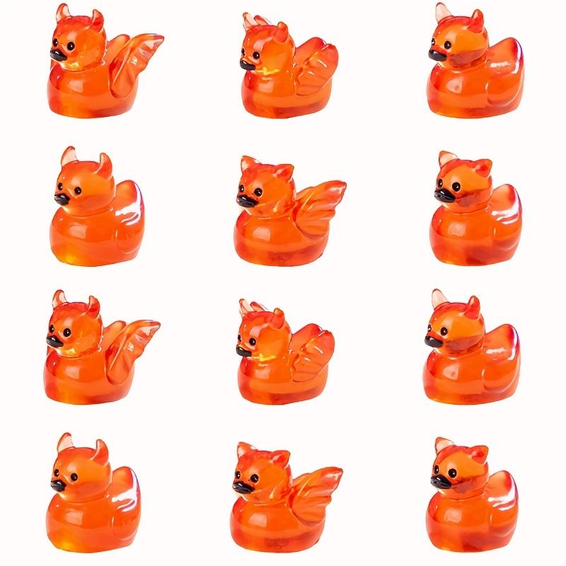 

50/30Pc Glow-In-The-Dark Small Resin Devil Duck Luminous Tiny Duck Micro Landscape For Household Dollhouse Aquarium Ornament Decoration 30pc