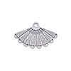 Chinese Pavilion Charm Connectors Character Animal Ethnic Style Findings For DIY Jewelry