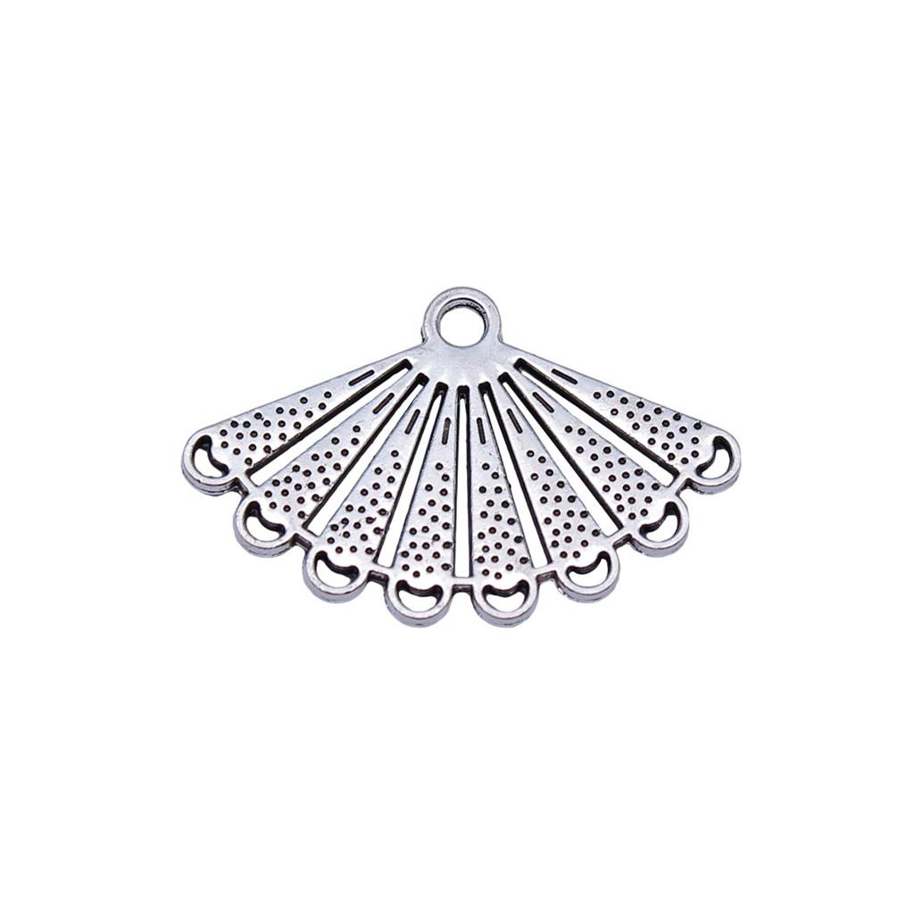 Chinese Pavilion Charm Connectors Character Animal Ethnic Style Findings For DIY Jewelry