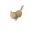 Cute Wooden Carving Cat Figurine Ornament DIY Colorless Cat Children Painting New Landscape Creation Toys Birthday Puzzle Gift