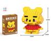 Disney LiLo Stitch Toys Building Blocks Pokeman Pikechu Lega Anime Cartoon Character Model Building Blocks Toy for Children Gift