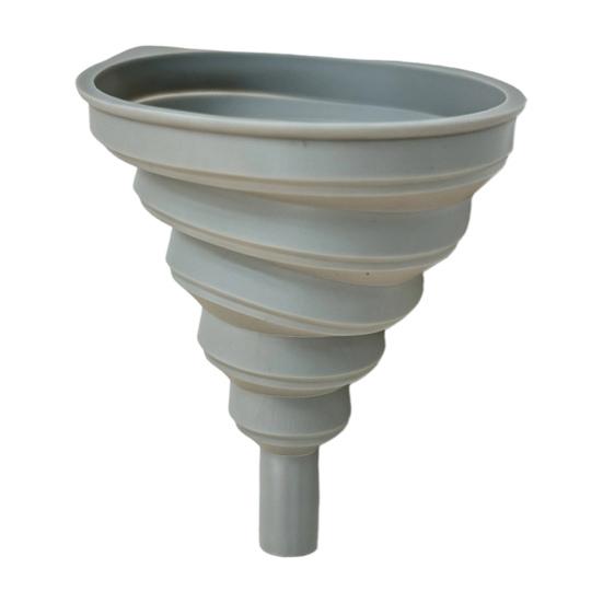 

Kitchen Funnel Food-Grade Silicone Foldable Funnel Easy to Clean Collapsible Kitchen Funnel Bottles Vials Perfume Container сірий