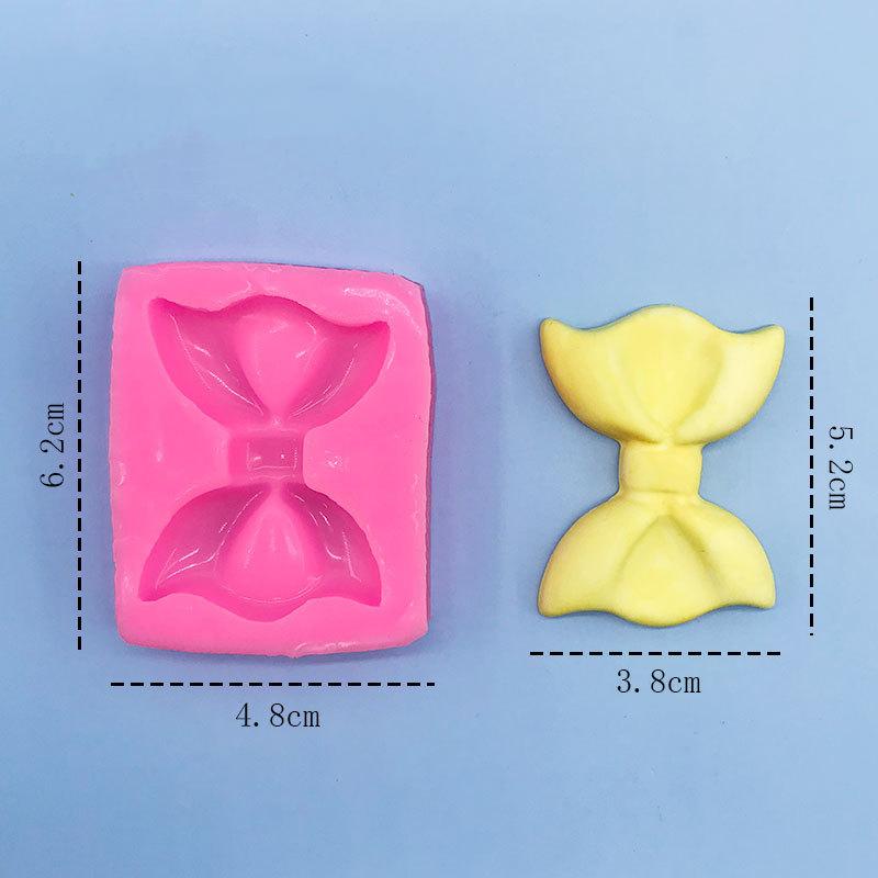 Newest Cute Knot Bow Molds Soft Silicone Fondant Resin Art Mould Cake Decoration Pastry Kitchen Baking Accessories Tools 2025