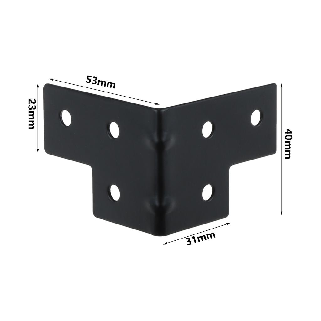 4Pcs Wrap Angle Flight Case Aviation Bag Protective Corner Brace Wooden Box Corner Protector Edge Covers Metal Corner Brackets