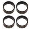 4Pcs Brass Internal Beadlock Ring Clamp Ring Fit 1.0 Inch Wheel Rim for SCX24 124 RC Crawler