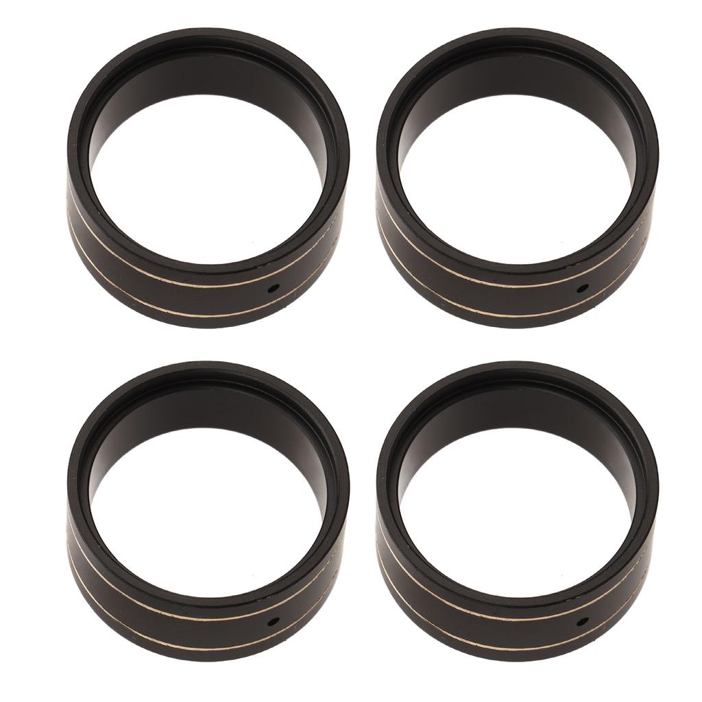 4Pcs Brass Internal Beadlock Ring Clamp Ring Fit 1.0 Inch Wheel Rim for SCX24 124 RC Crawler