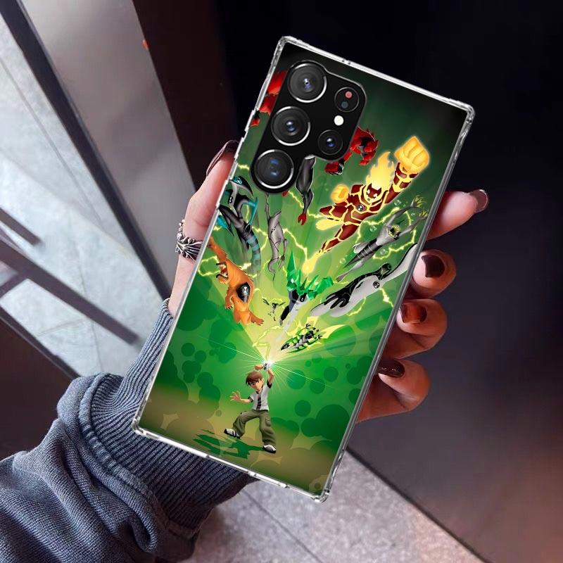 

Cartoon Ben 10 Phone Case For Samsung Galaxy S26 S25 Edge S24 S23 Ultra S22 Plus S21 S20 FE Soft TPU Back Cover Funda Galaxy S25 Samsung S24 Ultra