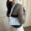Nischen-Design Stern-Achseltasche Damen neue gefaltete Umhängetasche Pendlertasche High-End vielseitige Canvas-Tasche