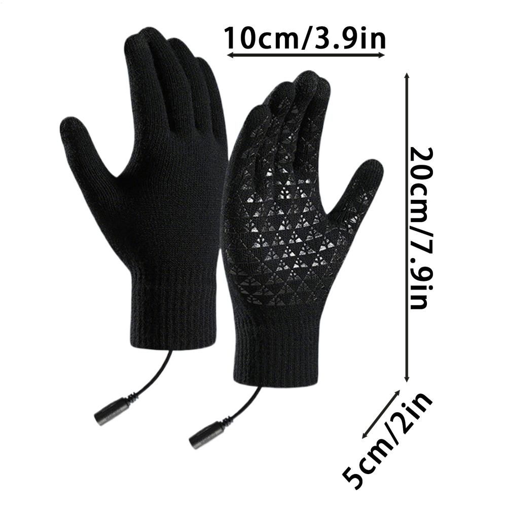 USB Rechargeable Heating Gloves Outdoor Snowboard Gloves Touchscreen Winter Thermal Gloves for Snowboarding Motorcycle Riding 