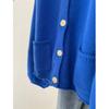 Women Design Knitted Cardigan Sweater Sensibility Nichelantern Sleeve Top Crew Neck Outerwear