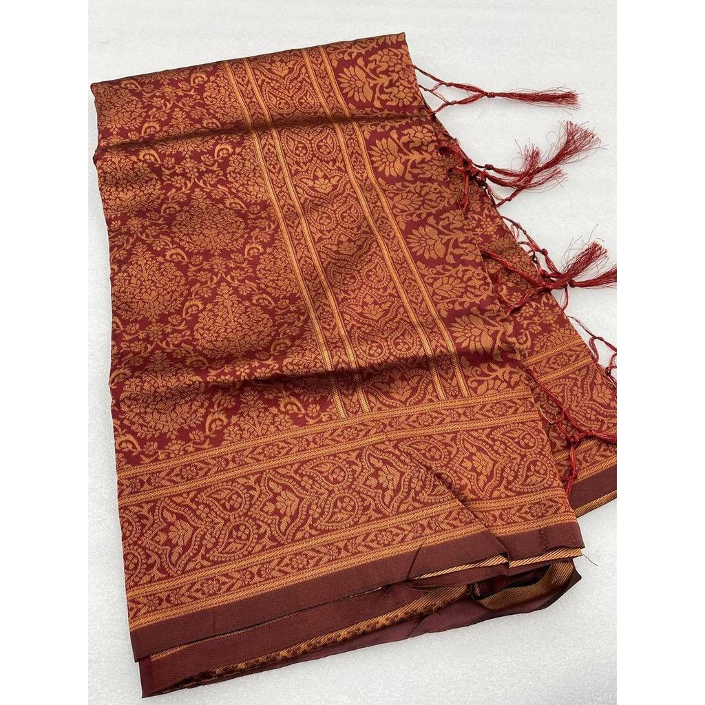 This Beautiful Saree Is Elegantly Decorated with Gorgeous Solid Jacquard Weave That Gives a Perfect Look To the Outfit.