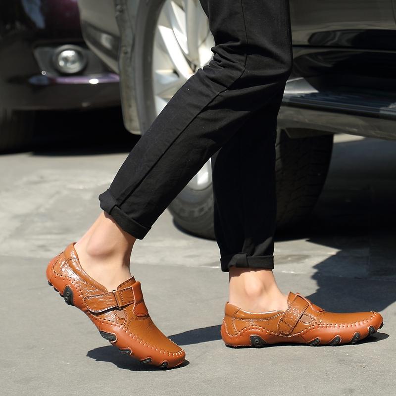 38-47 Мужские кожаные туфли ручной работы в европейском стиле — фото 8