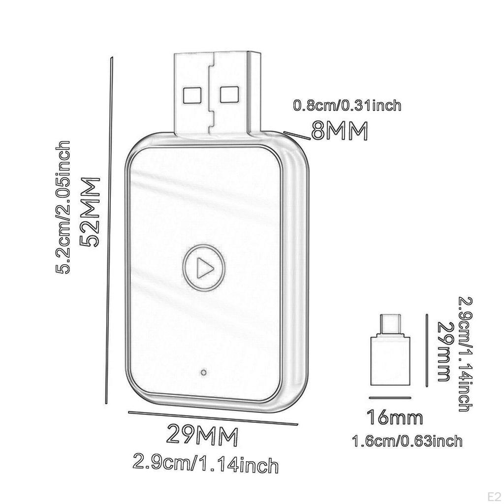 Auto Usb Adapter Intelligent Navigation Hands Free Calls Interconnection Module Plug and Play for