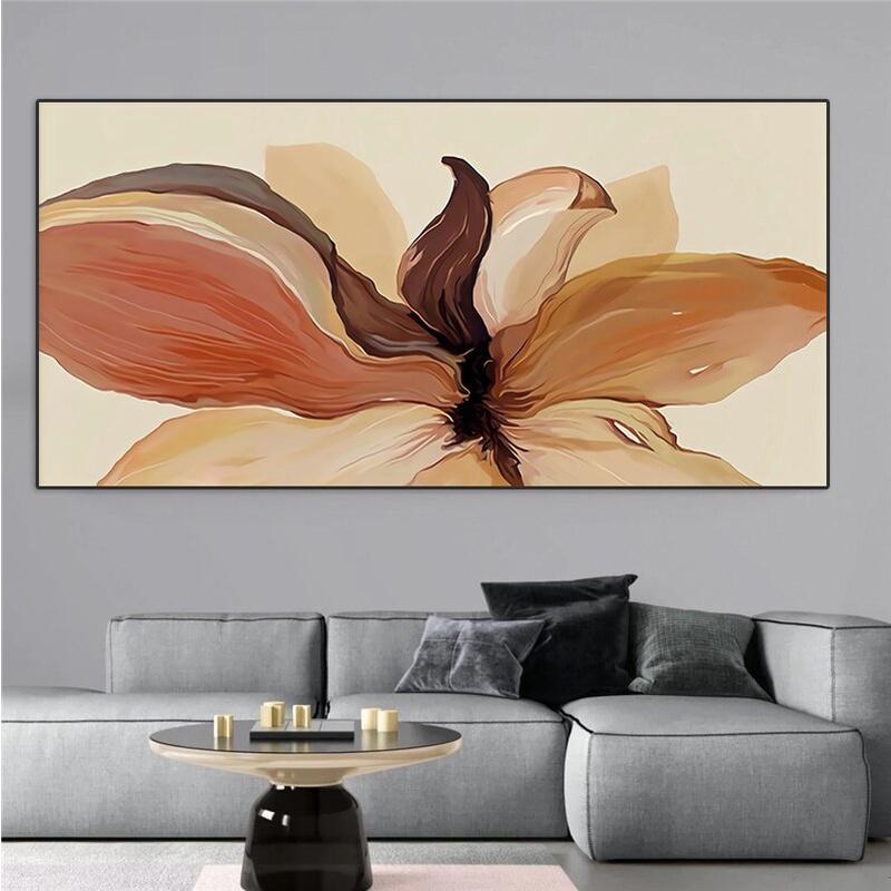 

Canvas Poster Print Luxury Abstract Flower Waterproof Art Painting Simplicity Contemporary Wall Picture Moder Home Decorative