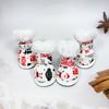 4Pcs Christmas Winter Dog Shoes Warm Cats Puppy Socks Fashion Pet Shoes  for Small Medium Dog