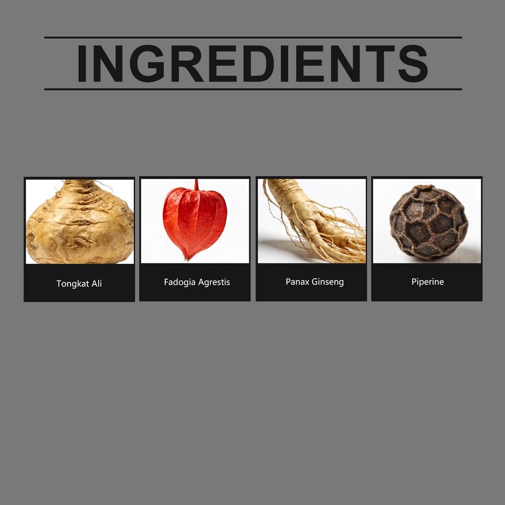 DOCTEAT Maca Ginseng Energy Boost Capsules Dietary Supplement