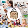 Vintage Pilz Isolierte Lunchtasche Frauen Mädchen Wiederverwendbare Lunchbox für Kinder Auslaufsichere Kühltasche für Schule Arbeit Reise Picknick