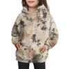 Girls' Hooded Tie- Sweatshirt - Pullover Print Top