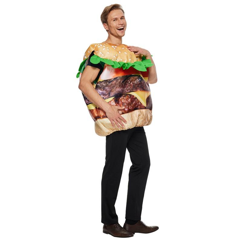 Adult Halloween Costume Funny Hamburger Outfit Stage Performance Cosplay Party