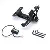 Universal Motorcycle License Number Plate CNC Rear Mount License Plate Bracket Adjustable Aluminium Alloy LED Light Holder