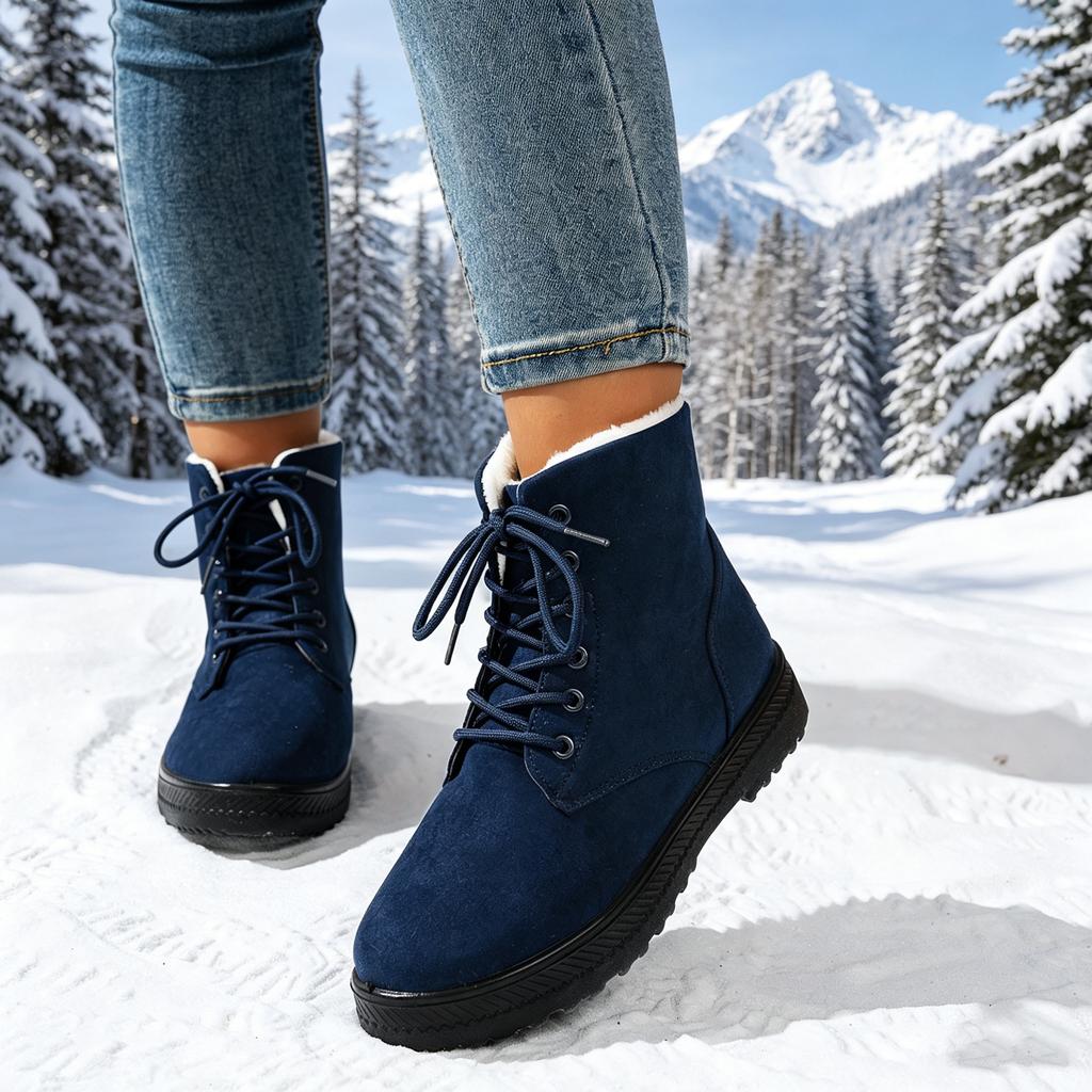 Winter Damen Schneestiefel Leicht und Rutschfest Warme Stiefel Outdoor Wanderschuhe