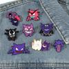 Funny Pokemon Metal Badge With Cartoon Character Design And Droplet Oil Craft