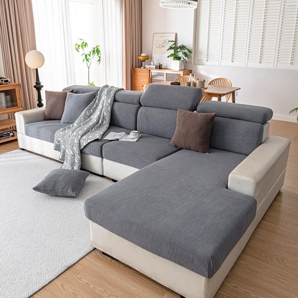 Washable Thicken Elastic Sofa Slipcover Solid Color Soft Furniture Protector Removable Durable Sofa Cover Towel Living Room