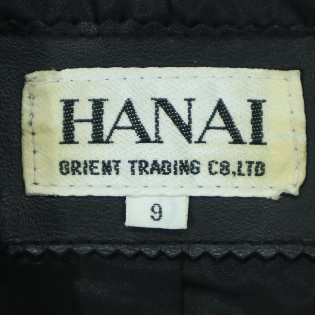 HANAI Langarm-Lederjacke 9 schwarz Damen Gebraucht